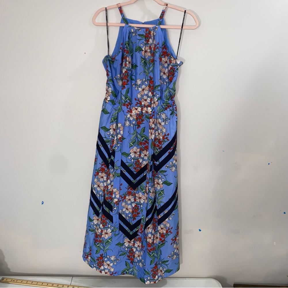 Vince Camuto Women's Halter Neck Fit & Flare Women's Size 8 Midi Dress